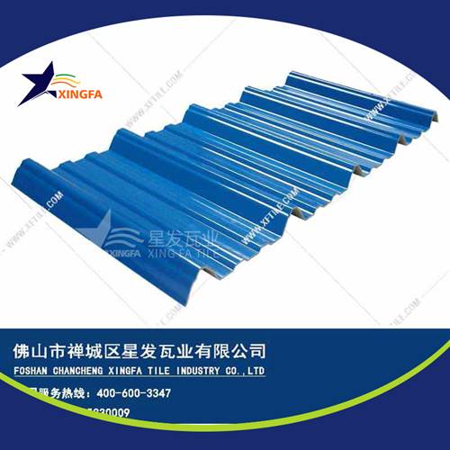 厚度3.0mm蓝色900型PVC塑胶瓦 景德镇工程钢结构厂房防腐隔热塑料瓦 pvc多层防腐瓦生产网上销售
